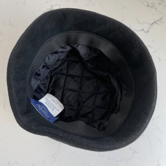 Norbu Canada Wool Cashmere Blend Cozy Winter Hat w Embroidered 1 Blk Grey OS - Picture 4 of 7